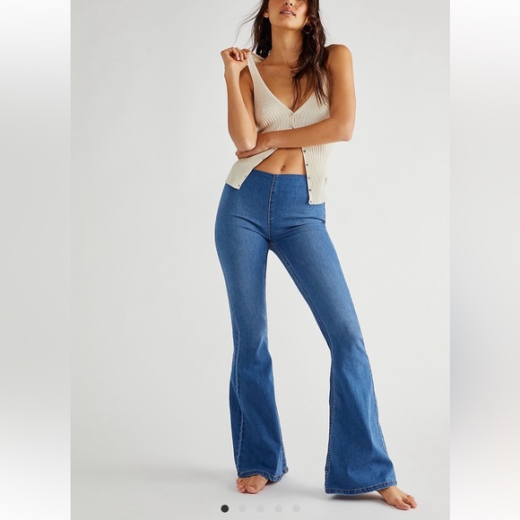 Free People Denim - Free People Penny Pull On Flare Jean